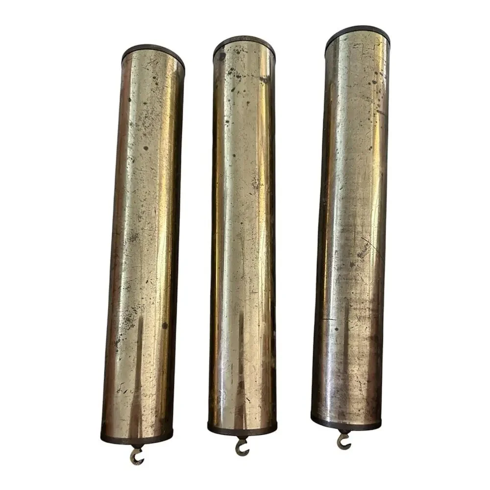 Howard Miller authentic Grandfather Clock Hanging Weights Set of 3 Used See Pics